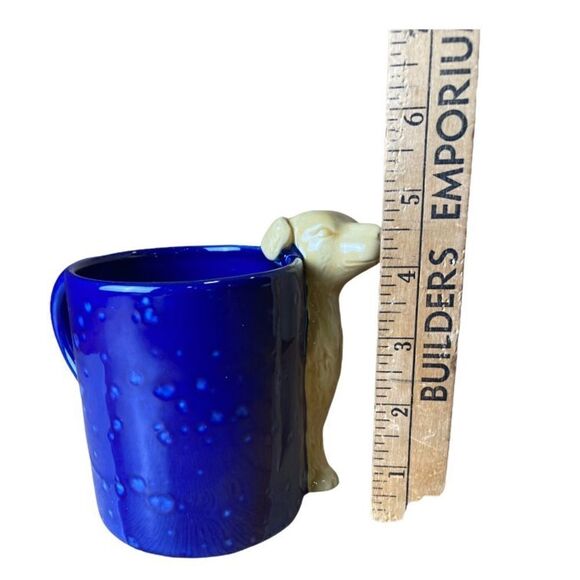 GOLDEN RETRIEVER Dog MUG Cobalt BLUE - Picture 7 of 7
